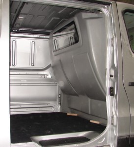 Opel Vivaro plastic partition with glass