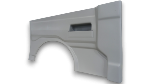  Ford Transit Custom II'2023/VW T7'2024 L2  left side panel, 2-panel version with C-pillar cover.
